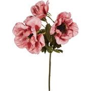 【造花】ベルベットアネモネピック　ピンク