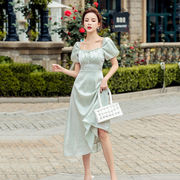 1枚で大人の可愛いさを叶える 夏 スカート ワンピース マキシ レディース 韓国ファッション
