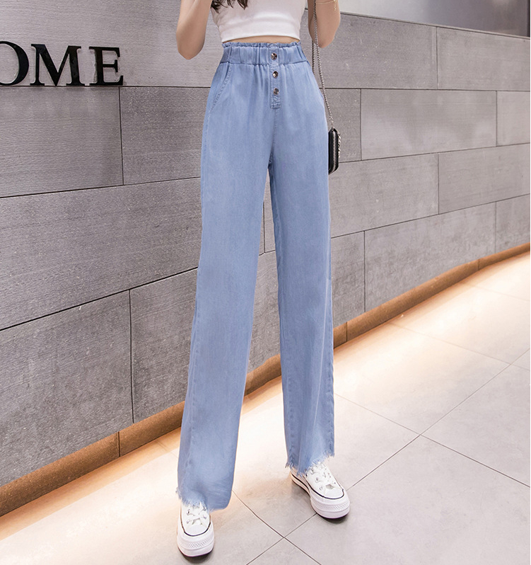 INSスタイル デニムで大人カジュアル ハイウエスト ズボン パンツ レディース 韓国ファッション