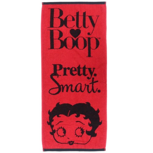 ベティブープ ジャガードロングタオル レッドフェイス