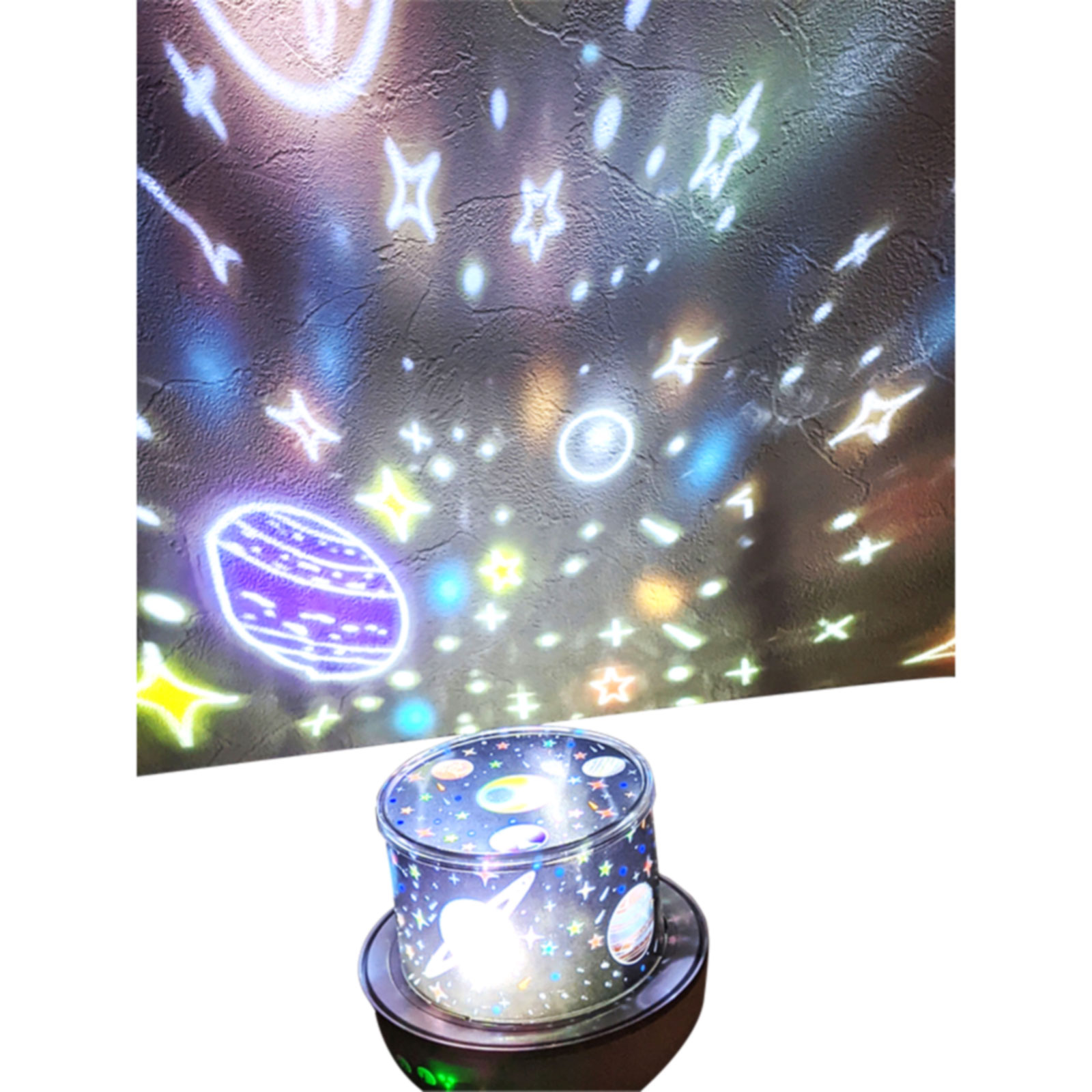 ＜インテリア雑貨＞壁に輝く星空を投影☆ プロジェクションランプ No.208-180