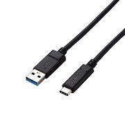 エレコム USB3.1ケーブル/Gen2/A-Cタイプ/認証品/3A出力/1.0m/ブラッ