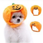 ペット用帽子 　かぼちゃ　ハロウィン　コスプレ　cap　犬、猫　キャップ　ペット用品　ペット