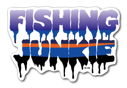 釣りステッカー フィッシングジャンキー FISHING JUNKIE 01 FS195 フィッシング ステッカー 釣り グッズ