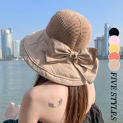 【Women】2022年春夏新作　バケットハット 帽子 レディース 漁夫帽 紫外線対策 大きい 折りたたみ 通気