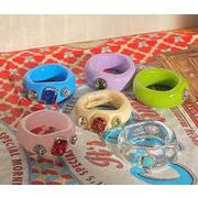 高級感　アクセサリー  ファッション　リング　指輪　カラフル