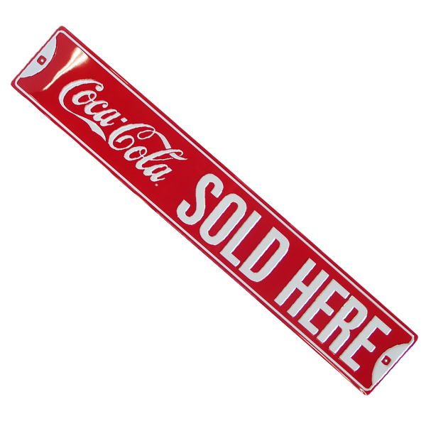 エンボスメタルサイン COKE SOLD HERE STREET | 卸売・ 問屋・仕入れの専門サイト【NETSEA】