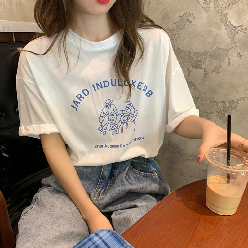 春夏新作　Ｔシャツ  レディース トップス  可愛い 体型カバー トレーナー 大きいサイズ