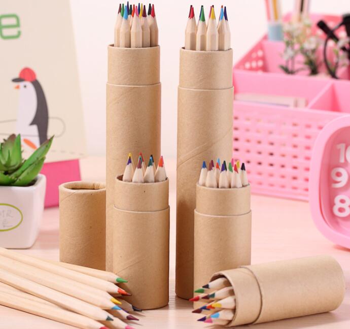 鉛筆 学生用鉛筆 文房具 創意文具 筆記用品 12色 プレゼント 12点入れ