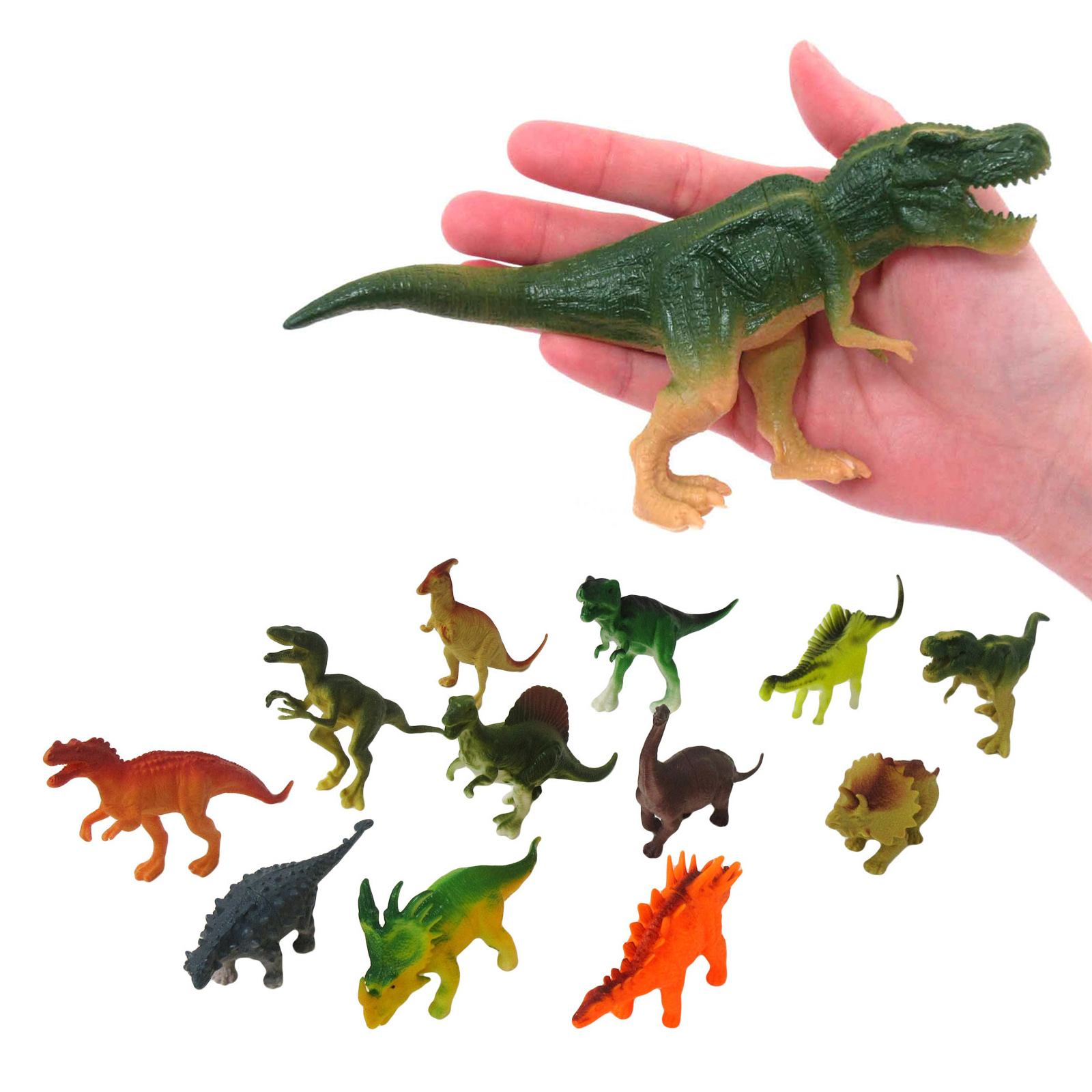 ＜バラエティ玩具＞恐竜の人形 ダイナソーフィギュア 12種アソート No.206-024