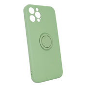 iPhone12Pro アイビーグリーン スマホケース アイフォン iPhoneシリーズ シリコン リングケース