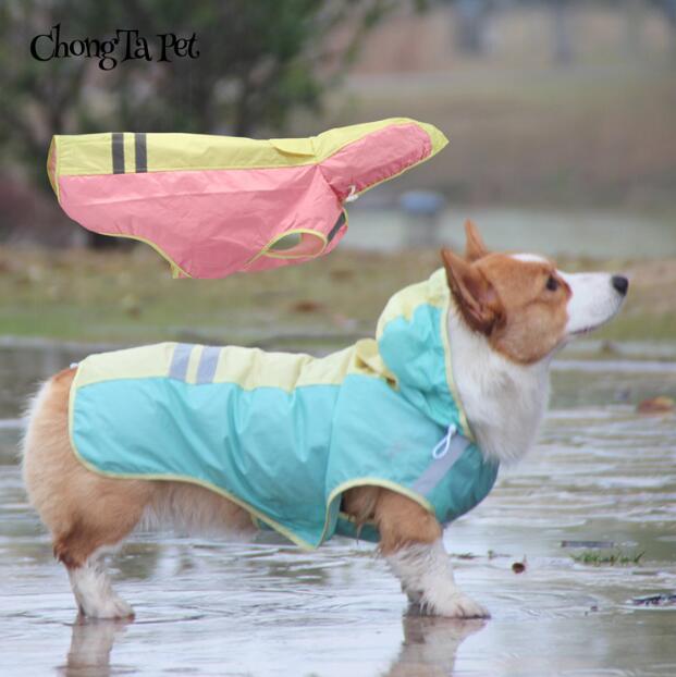 ペット服 レインコート ペットレインコート ペット用品　犬猫兼用 帽子付 防水 耐久性 防風　