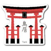 JAPANステッカー 鳥居 Torii Sサイズ 日本 JPS029 インバウンド お土産 グッズ