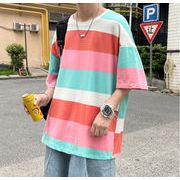 夏 半袖 Tシャツ ビックサイズ ゆったり 上着 メンズ トップス 学生 韓国ファッション