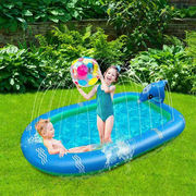 噴水マット プール 水遊び 大直径 プレイマット ビーチマット 芝生遊び 子供用 夏の日