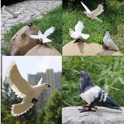 一気に大人モード 洗練された シミュレーション 鳩 装飾 小道具 空飛ぶ鳩 結婚式 動物 鳥 平和鳩 モデル