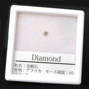 ルース　ダイヤモンド　ラウンド　約2.5mm　0.06ct　アフリカ産　金剛石　愛　美　金運　パーツ