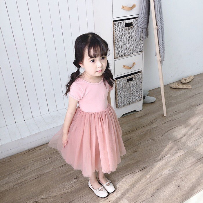 ワンピース 韓国子供服 子供ドレス ロング丈 夏 チュールスカート 半袖 リゾート 女の子 おしゃれ - www.watsons.biz.id