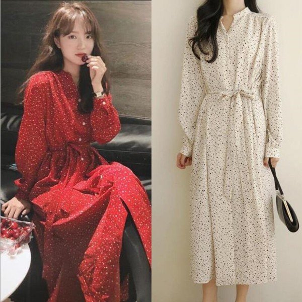 レディース ワンピース 長袖 ロング丈 ワンピース 可愛い 春秋 ワンピース アパレル 個人事業主 グッズワン 問屋 仕入れ 卸 卸売の専門 仕入れならnetsea