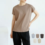 2024年夏新作 Tシャツ 韓国風 半袖シャツ ゆるシルエット レディーストップス シンプル 5色