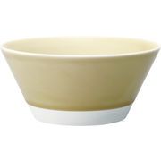 es bowl 黄磁釉〈M〉