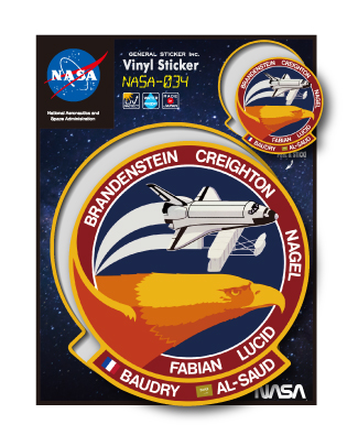 NASAステッカー ロゴ エンブレム 宇宙 スペースシャトル NASA034 グッズ
