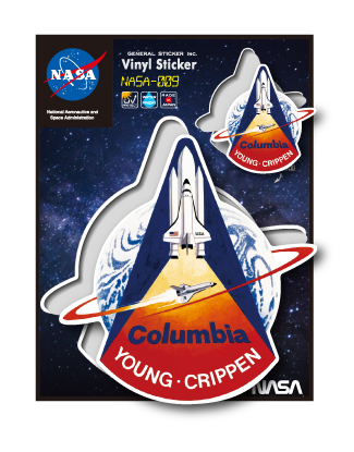 NASAステッカー Columbia ロゴ エンブレム 宇宙 スペースシャトル NASA009 グッズ