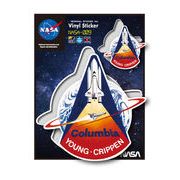 NASAステッカー Columbia ロゴ エンブレム 宇宙 スペースシャトル NASA009 グッズ