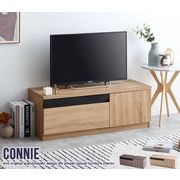 Connie ブラックパネル付きテレビ台　幅100cm(赤外線)