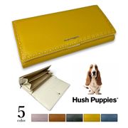 全5色　Hush Puppies ハッシュパピー リアルレザー ステッチデザイン かぶせ 長財布 ロングウォレット
