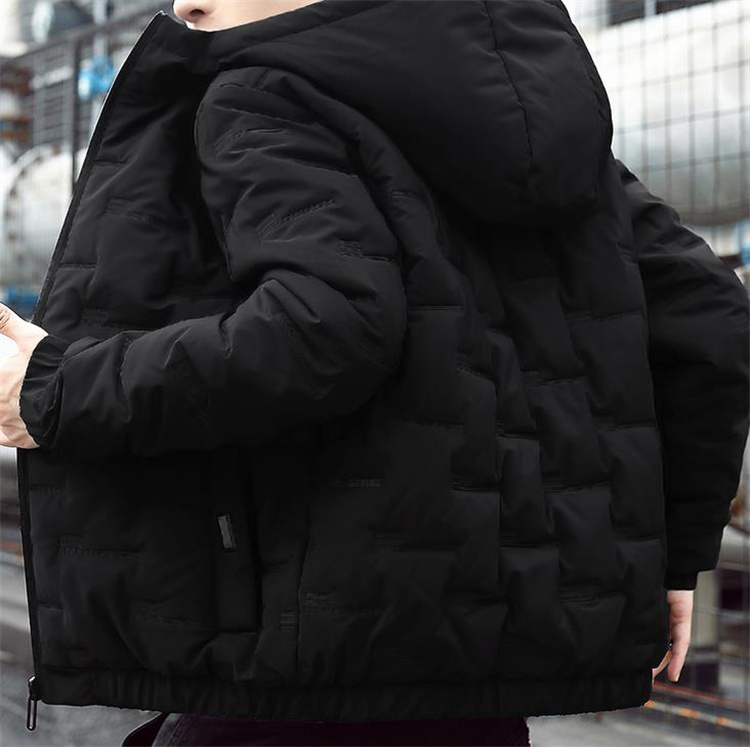 海外ブロガーのファッションの秘訣 暖かい 厚手 フード付き コート ダウンジャケット コットン服