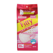 [欠品]フィッティ シルキータッチ 耳ゴムふわり ピンク やや小さめサイズ 個別包装 ケース付 30枚入