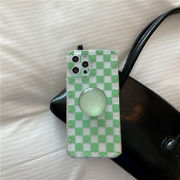 激安セール レトロ 格子縞 グリーン iphone12 11promax xr 8plus xsmax 電話保護カバー