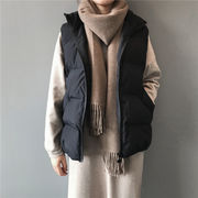 韓国ファッション コート 新作 ベスト レディース ゆったりする スタンドカラー 暖かい