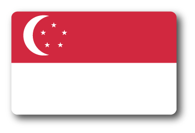 SK216 国旗ステッカー シンガポール SINGAPORE 100円国旗 旅行 スーツケース 車 PC スマホ