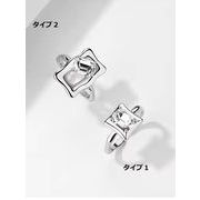 スクエアリング　韓国アクセサリー韓国ファッション