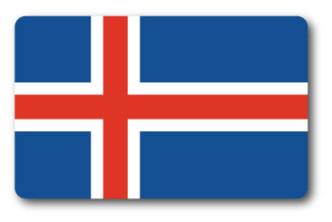 SK364 国旗ステッカー アイスランド ICELAND 100円国旗 旅行 スーツケース 車 PC スマホ