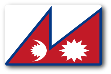 SK226 国旗ステッカー ネパール NEPAL 100円国旗 旅行 スーツケース 車 PC スマホ