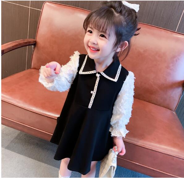 初秋の女の子の子供服かわいいドレス子供服子供シャツ