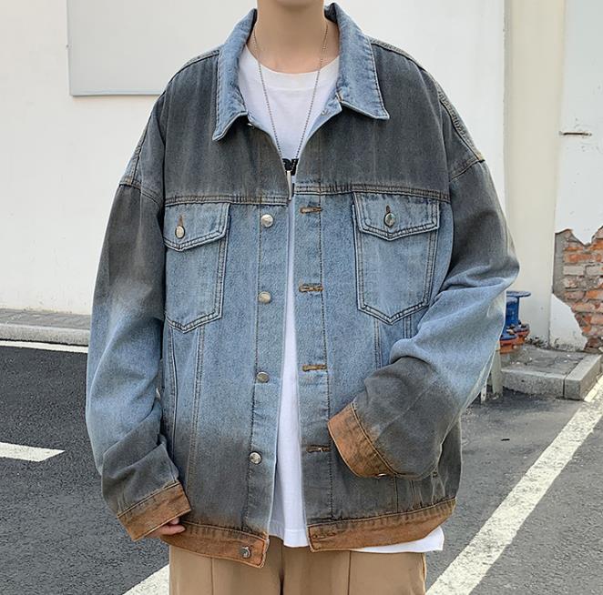 21秋冬新作 メンズ カジュアル トップス 長袖 デニム プリント アウター コート ジャケット M 2xl Www Watsons Biz Id