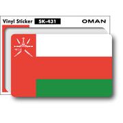 SK431 国旗ステッカー オマーン OMAN 100円国旗 旅行 スーツケース 車 PC スマホ