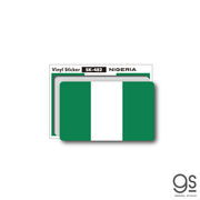 国旗ステッカー ナイジェリア NIGERIA 100円国旗 旅行 スーツケース 車 PC スマホ SK482 グッズ