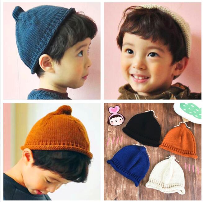 男の子　女の子　子供ニット帽子　暖かい帽子　かわいい　冬新作ニット帽