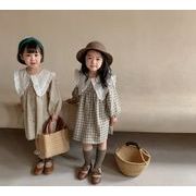 2021秋冬新作  韓国子供服  ワンピース  長袖  キッズ   レース 女の子 ２色 超かわいい