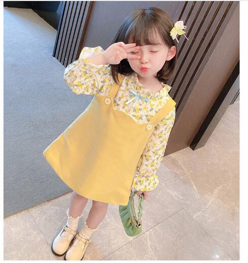 初秋　女の子子供服かわいいドレス子供服子供シャツ