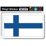 SK319 国旗ステッカー フィンランド FINLAND 国旗 PC スマホ スーツケース