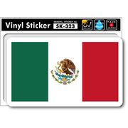 SK323 国旗ステッカー メキシコ MEXICO 国旗 PC スマホ スーツケース