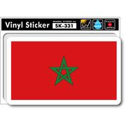SK331 国旗ステッカー モロッコ MOROCCO 国旗 PC スマホ スーツケース