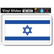 SK343 国旗ステッカー イスラエル ISRAEL 国旗 PC スマホ スーツケース