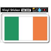 SK359 国旗ステッカー アイルランド IRELAND 国旗 PC スマホ スーツケース